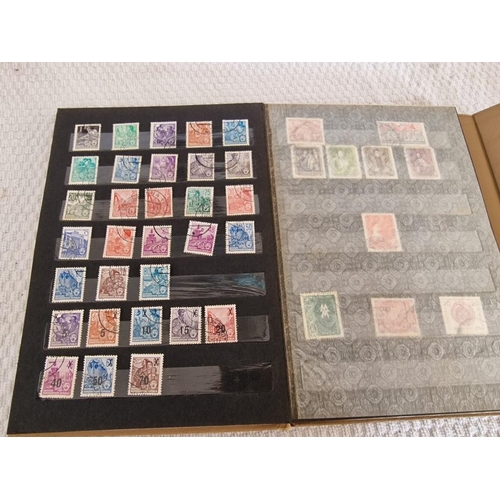 165 - 4 x Vintage Stamp Albums, with Large Collection of Assorted World Stamps, Incl. Turkey, Vietnam, Gre... 