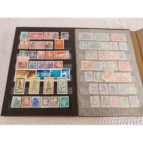 165 - 4 x Vintage Stamp Albums, with Large Collection of Assorted World Stamps, Incl. Turkey, Vietnam, Gre... 