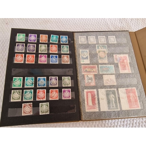 165 - 4 x Vintage Stamp Albums, with Large Collection of Assorted World Stamps, Incl. Turkey, Vietnam, Gre... 