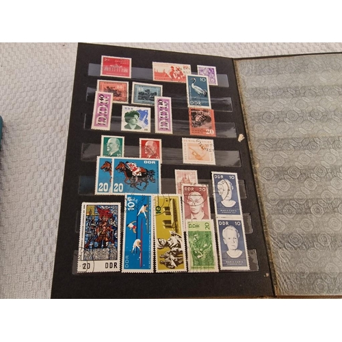 165 - 4 x Vintage Stamp Albums, with Large Collection of Assorted World Stamps, Incl. Turkey, Vietnam, Gre... 