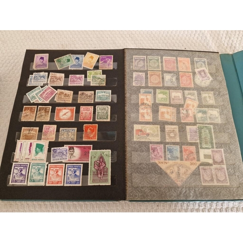 165 - 4 x Vintage Stamp Albums, with Large Collection of Assorted World Stamps, Incl. Turkey, Vietnam, Gre... 