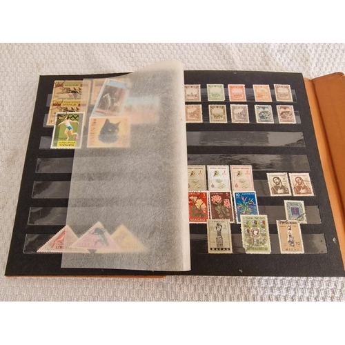 165 - 4 x Vintage Stamp Albums, with Large Collection of Assorted World Stamps, Incl. Turkey, Vietnam, Gre... 