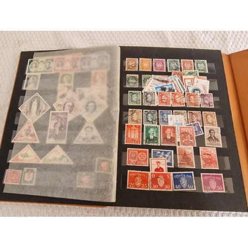 165 - 4 x Vintage Stamp Albums, with Large Collection of Assorted World Stamps, Incl. Turkey, Vietnam, Gre... 