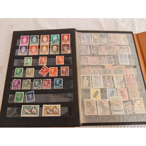 165 - 4 x Vintage Stamp Albums, with Large Collection of Assorted World Stamps, Incl. Turkey, Vietnam, Gre... 