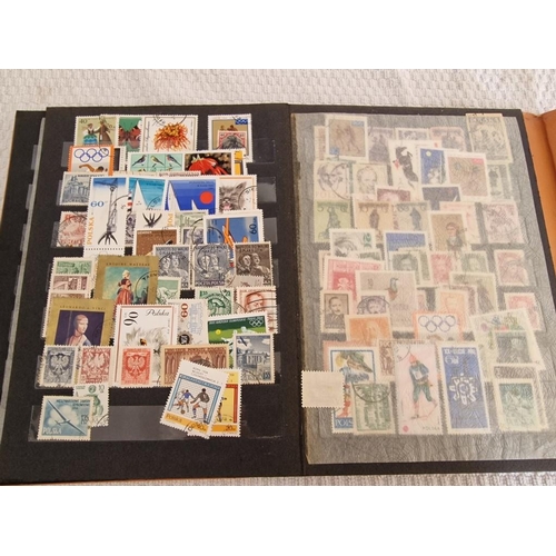 165 - 4 x Vintage Stamp Albums, with Large Collection of Assorted World Stamps, Incl. Turkey, Vietnam, Gre... 