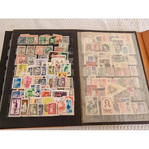 165 - 4 x Vintage Stamp Albums, with Large Collection of Assorted World Stamps, Incl. Turkey, Vietnam, Gre... 