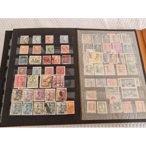 165 - 4 x Vintage Stamp Albums, with Large Collection of Assorted World Stamps, Incl. Turkey, Vietnam, Gre... 