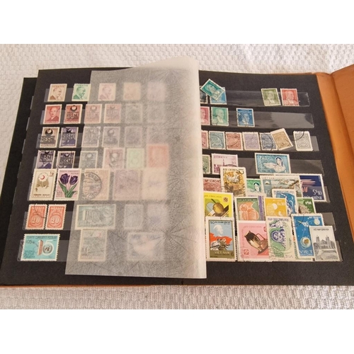 165 - 4 x Vintage Stamp Albums, with Large Collection of Assorted World Stamps, Incl. Turkey, Vietnam, Gre... 