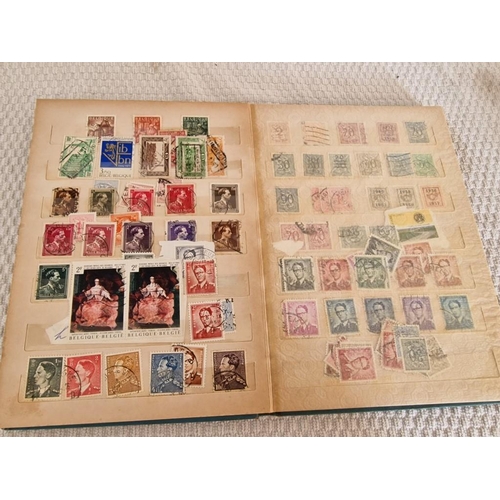 165 - 4 x Vintage Stamp Albums, with Large Collection of Assorted World Stamps, Incl. Turkey, Vietnam, Gre... 