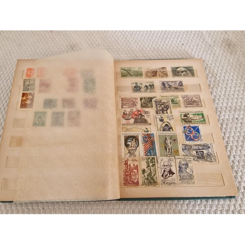 165 - 4 x Vintage Stamp Albums, with Large Collection of Assorted World Stamps, Incl. Turkey, Vietnam, Gre... 