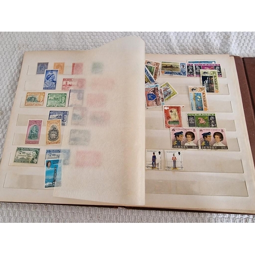 166 - 4 x Vintage Stamp Albums, with Large Collection of Assorted World Stamps, Incl. Saint Lucia, Argenti... 