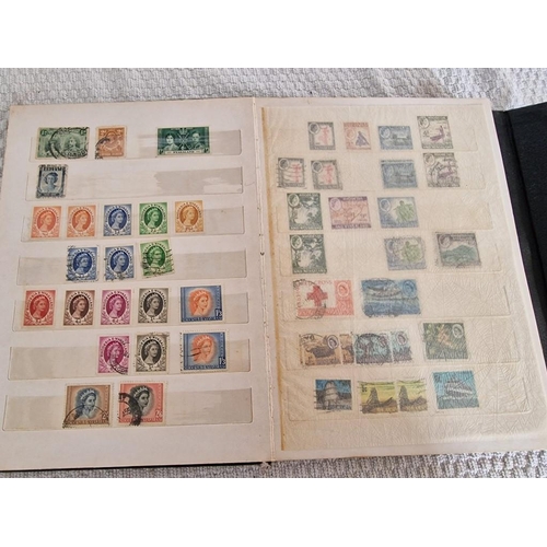 166 - 4 x Vintage Stamp Albums, with Large Collection of Assorted World Stamps, Incl. Saint Lucia, Argenti... 