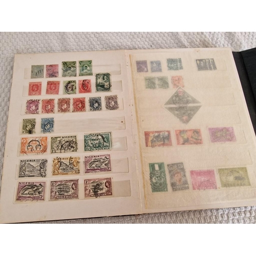 166 - 4 x Vintage Stamp Albums, with Large Collection of Assorted World Stamps, Incl. Saint Lucia, Argenti... 