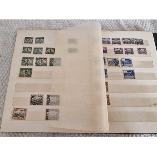 166 - 4 x Vintage Stamp Albums, with Large Collection of Assorted World Stamps, Incl. Saint Lucia, Argenti... 