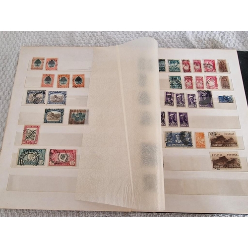 166 - 4 x Vintage Stamp Albums, with Large Collection of Assorted World Stamps, Incl. Saint Lucia, Argenti... 