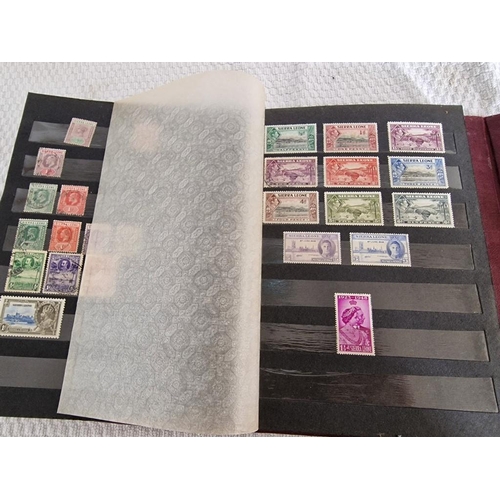 166 - 4 x Vintage Stamp Albums, with Large Collection of Assorted World Stamps, Incl. Saint Lucia, Argenti... 