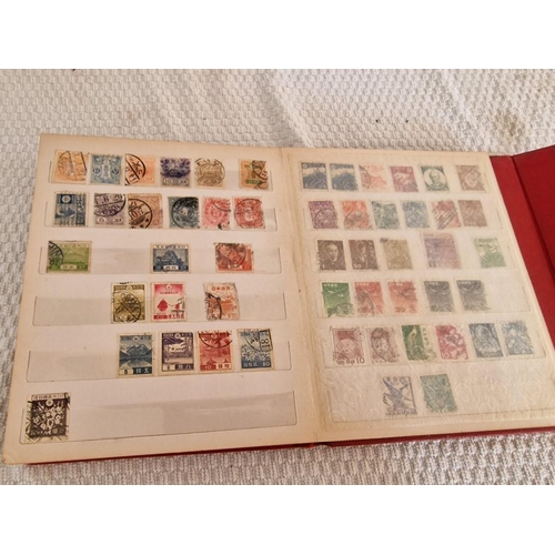 168 - 3 x Vintage Stamp Albums, with Large Collection of Assorted World Stamps, Incl. Yugoslavia, Hong Kon... 