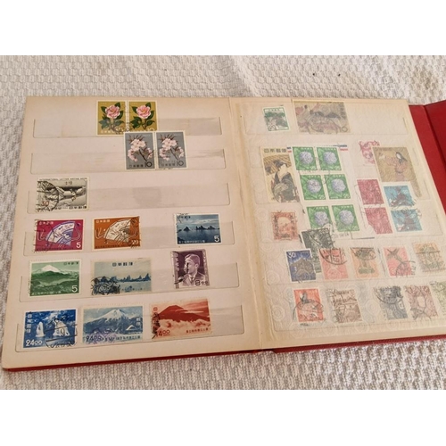 168 - 3 x Vintage Stamp Albums, with Large Collection of Assorted World Stamps, Incl. Yugoslavia, Hong Kon... 