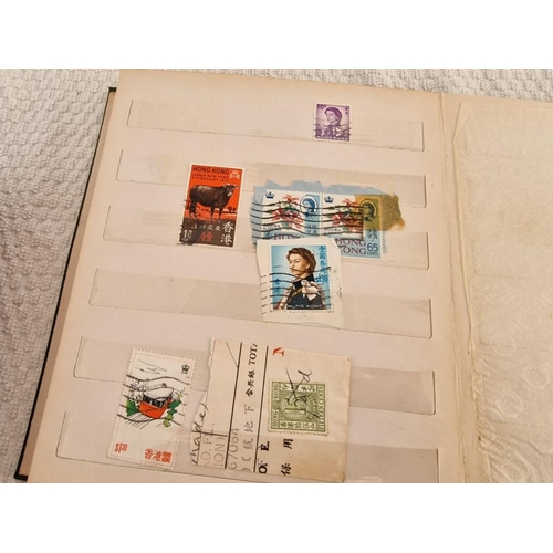 168 - 3 x Vintage Stamp Albums, with Large Collection of Assorted World Stamps, Incl. Yugoslavia, Hong Kon... 