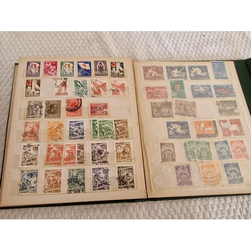 168 - 3 x Vintage Stamp Albums, with Large Collection of Assorted World Stamps, Incl. Yugoslavia, Hong Kon... 