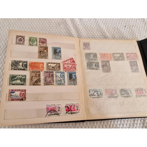 168 - 3 x Vintage Stamp Albums, with Large Collection of Assorted World Stamps, Incl. Yugoslavia, Hong Kon... 