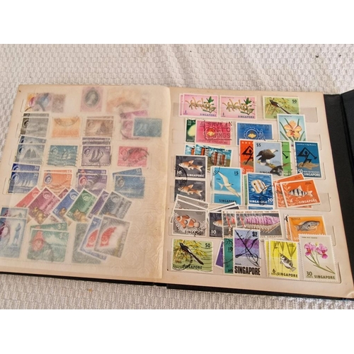 168 - 3 x Vintage Stamp Albums, with Large Collection of Assorted World Stamps, Incl. Yugoslavia, Hong Kon... 