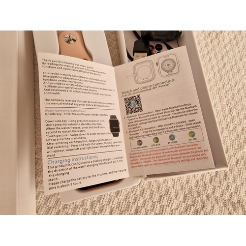 458 - Smart Watch / Fitness Tracker, with Original Box, Looks Unused, (untested)