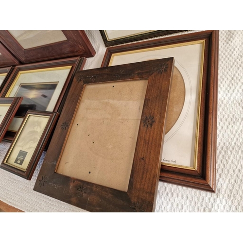 461 - Large Collection of Assorted Picture Frames, Mostly Wooden Frames, (see multiple catalogue photos)