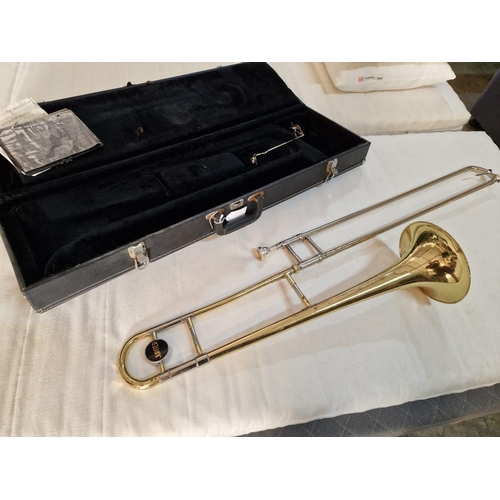 158 - Jupiter JSL-432 Trombone in Fitted Hard Carry Case, (a/f)