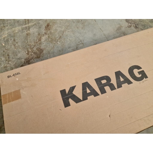 480 - 'Karag' Stainless Steel Double Bowl, Right Drainer Sink Unit, Unused in Box, (Approx. 116 x 50cm)