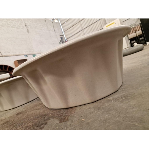 481 - Modern White Ceramic Inset Wash Basin, Unused, (Approx. 63 x 55cm Overall)