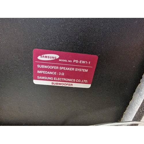 490 - Samsung Soundbar (Model: HW-F355), Together with Subwoofer Speaker (Model: PS-EW1-1), (2), Untested