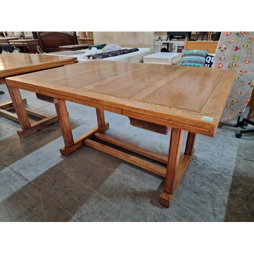 277 - Vintage / Mid-Century Solid Wood Extendable Dining Table, (Approx. 137 x 99cm, Plus 76cm Extensions)