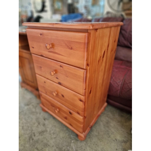 327 - Pine 4-Drawer Chest of Drawers, (Approx. 56 x 45 x 86cm)