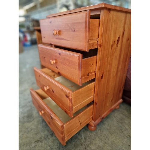 327 - Pine 4-Drawer Chest of Drawers, (Approx. 56 x 45 x 86cm)