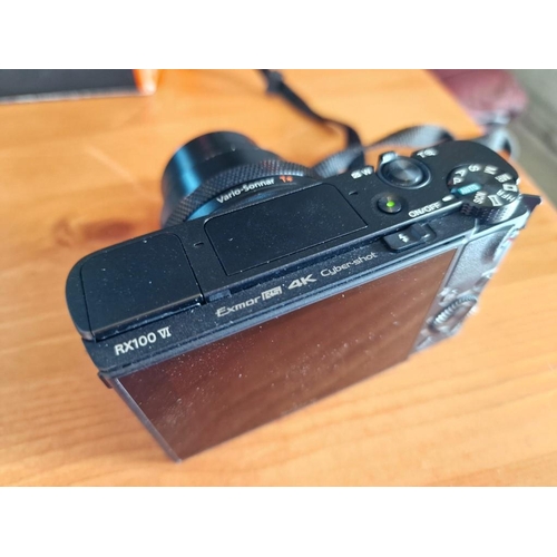 333 - Sony Cybershot RX100 VI, 20.1 MP Premium Compact Digital Camera, Together with Original Box and a Ca... 