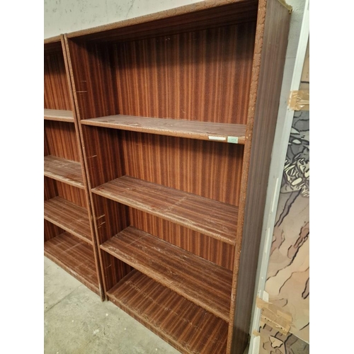 495 - 3 x 4-Tier Wood Effect Bookcases, (Approx. 100 x 30 x 180cm each), (3)