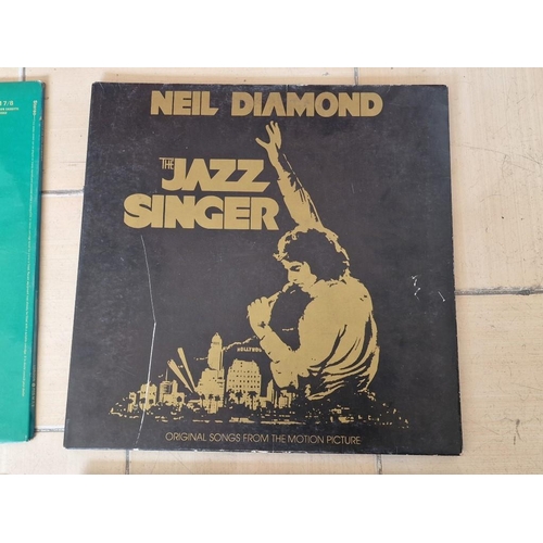 208 - Collection of 4 x Neil Diamond LP Vinyl Records; Focus On, The Jazz Singer, Hot August Night and Rai... 