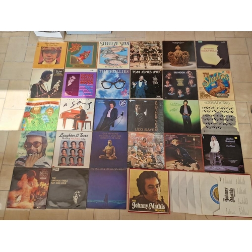 211 - Large Collection of Assorted LP Vinyl Records, Incl. Buddy Holly, Steeleye Span, Johnny Mathis, Tom ... 