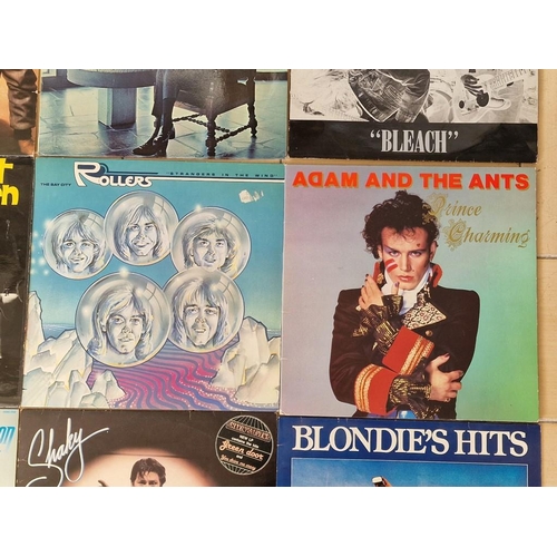 215 - Collection of Assorted LP Vinyl Records, Incl. Shakin' Stevens, Nirvana 'Bleach', Johnny Cash, Adam ... 