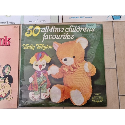 218 - 5 x Children's LP Vinyl Records, Incl. Beatrix Potter Storis, The Jungle Book, Oliver, When We Were ... 