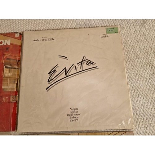 221 - 4 x Collectable LP Vinyl Records; 'Evita' by Andrew Lloyd Webber (Double LP), The Graduate Soundtrac... 