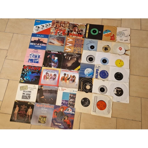 225 - Large Collection of 45RPM Single Vinyl Records, Incl. Elton John, Cliff Richard, Do They Know It's C... 