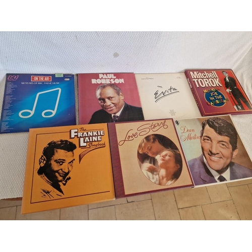 233 - Collection of LP Vinyl Record Box Sets; The Frankie Laine Songbook, Love Story, Mitchell Torok, Dean... 