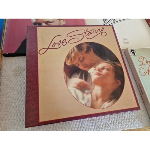 233 - Collection of LP Vinyl Record Box Sets; The Frankie Laine Songbook, Love Story, Mitchell Torok, Dean... 