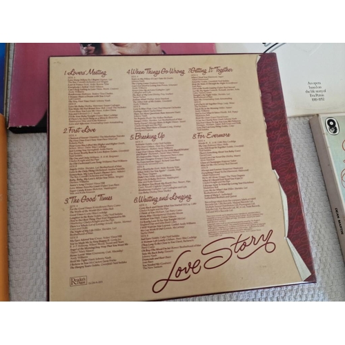 233 - Collection of LP Vinyl Record Box Sets; The Frankie Laine Songbook, Love Story, Mitchell Torok, Dean... 