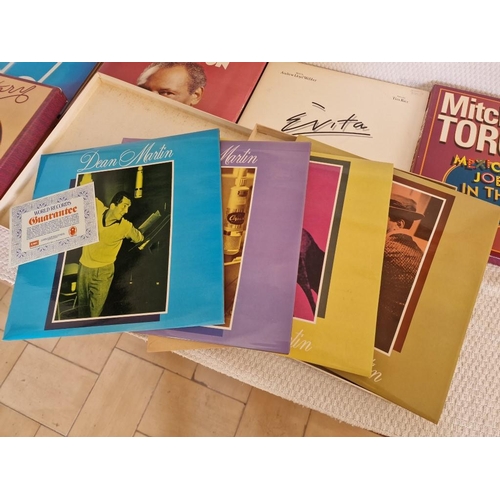 233 - Collection of LP Vinyl Record Box Sets; The Frankie Laine Songbook, Love Story, Mitchell Torok, Dean... 