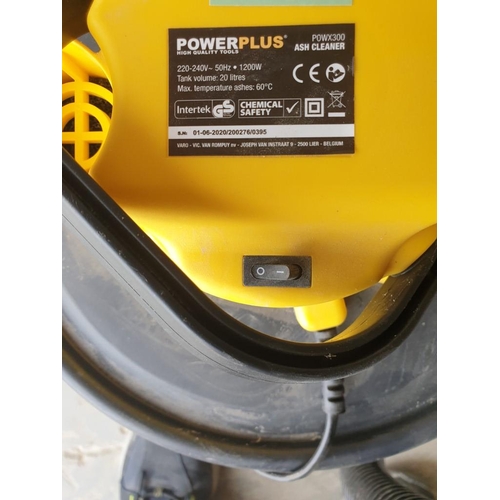 113 - PowerPlus Powx300 Ash Cleaner, 1200w with 20L Tank Volume (Basic Test and Working)