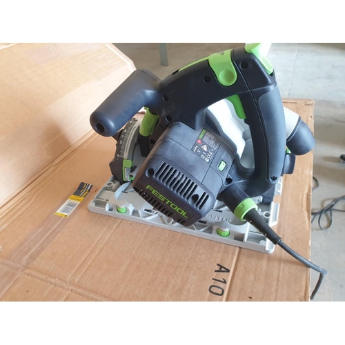 114 - Festool Hand Held Electric Circular Saw with Manuals, Model TS-55-REBQ in Original Festool Carry Box... 