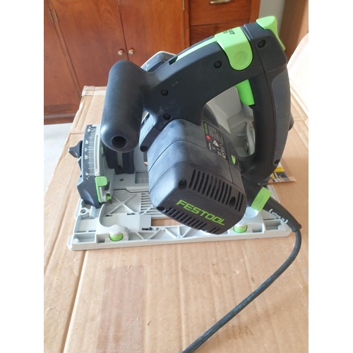 114 - Festool Hand Held Electric Circular Saw with Manuals, Model TS-55-REBQ in Original Festool Carry Box... 